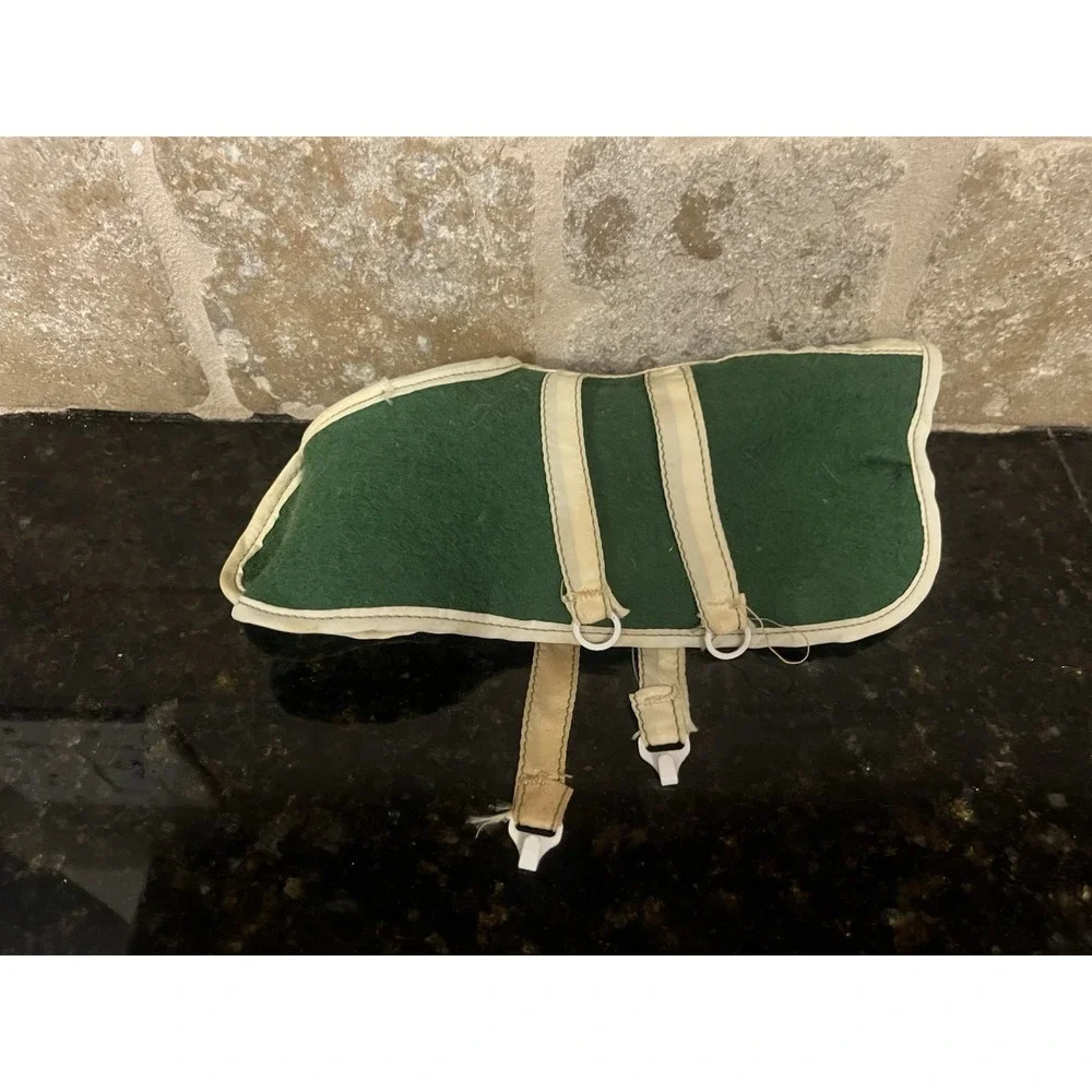 VTG Breyer Horse Green Felt Blanket‎ Traditional Size Clydesdale Foal